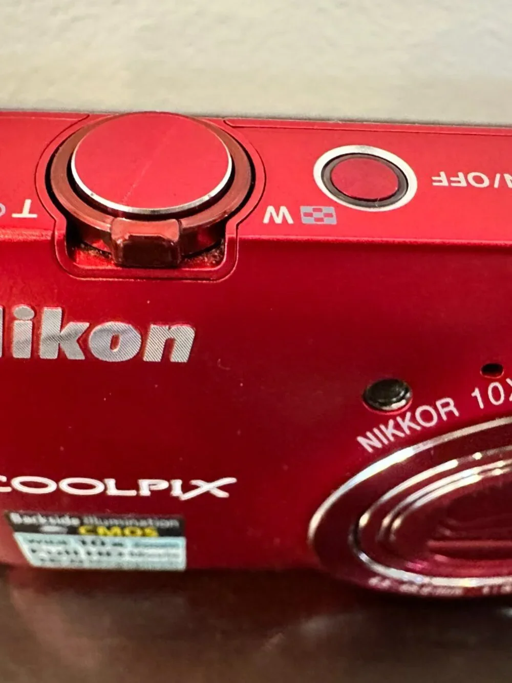 Nikon COOLPIX S6300 Digital Camera 16.0MP 10X Optical Zoom Red 90%